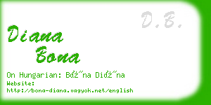 diana bona business card